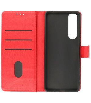 Sony Xperia 5 III Hoesje Book Case Telefoonhoesje Rood