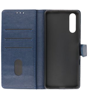 Sony Xperia 10 III Hoesje Book Case Telefoonhoesje Navy