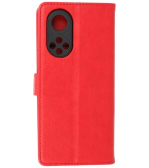 Honor 50 Pro Hoesje Book Case Telefoonhoesje Rood