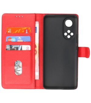 Honor 50 Pro Hoesje Book Case Telefoonhoesje Rood