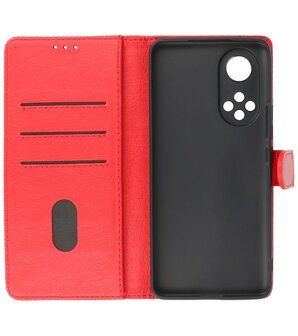 Honor 50 Pro Hoesje Book Case Telefoonhoesje Rood