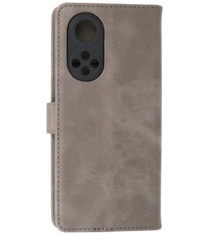 Honor 50 Pro Hoesje Book Case Telefoonhoesje Grijs