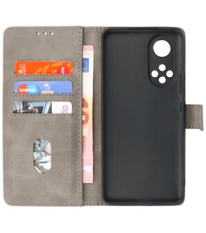 Honor 50 Pro Hoesje Book Case Telefoonhoesje Grijs