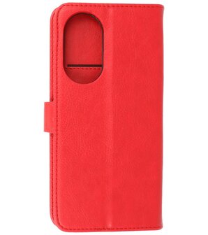 Honor 50 SE Hoesje Book Case Telefoonhoesje Rood