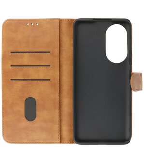 Honor 50 SE Hoesje Book Case Telefoonhoesje Bruin