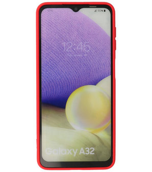 Samsung Galaxy A32 4G Hoesje - Backcover Telefoonhoesje - Rood