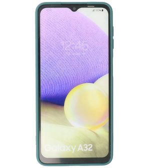 Samsung Galaxy A32 4G Hoesje - Backcover Telefoonhoesje - Donker Groen