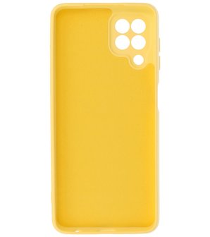 Samsung Galaxy A22 4G Hoesje - Backcover Telefoonhoesje - Geel