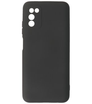 Samsung Galaxy A03s Hoesje - Backcover Telefoonhoesje - Zwart