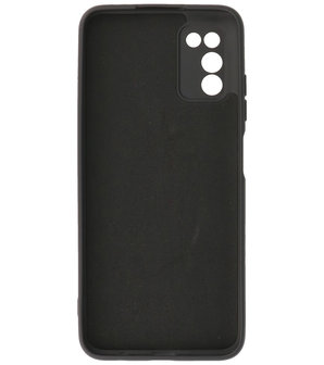 Samsung Galaxy A03s Hoesje - Backcover Telefoonhoesje - Zwart