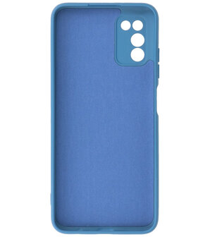 Samsung Galaxy A03s Hoesje - Backcover Telefoonhoesje - Blauw