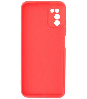 Samsung Galaxy A03s Hoesje - Backcover Telefoonhoesje - Rood