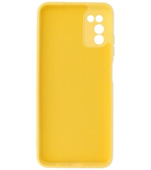 Samsung Galaxy A03s Hoesje - Backcover Telefoonhoesje - Geel