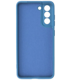 Samsung Galaxy S21 FE Hoesje - Backcover Telefoonhoesje - Blauw