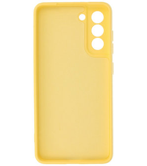 Samsung Galaxy S21 FE Hoesje - Backcover Telefoonhoesje - Geel