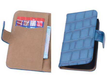 Roze Croco Samsung Galaxy Core Book/Wallet Case/Cover