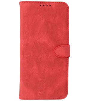 Samsung Galaxy A22 5G Hoesje - Portemonnee Book Case - Kaarthouder &amp; Magneetlipje - Kunstleer - Rood