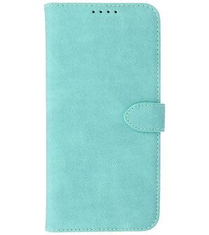 Samsung Galaxy A22 5G Hoesje - Portemonnee Book Case - Kaarthouder &amp; Magneetlipje - Kunstleer - Turqauoise