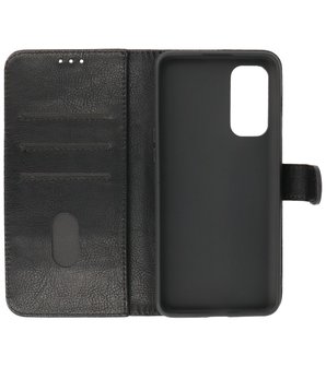 OnePlus Nord 2 5G Hoesje - Book Case Telefoonhoesje - Kaarthouder Portemonnee Hoesje - Wallet Case - Zwart