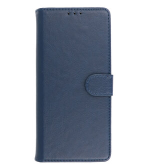 OnePlus Nord 2 5G Hoesje - Book Case Telefoonhoesje - Kaarthouder Portemonnee Hoesje - Wallet Case - Navy