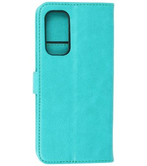 OnePlus Nord 2 5G Hoesje - Book Case Telefoonhoesje - Kaarthouder Portemonnee Hoesje - Wallet Case - Groen