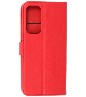 Motorola Moto Edge 2021 Hoesje - Book Case Telefoonhoesje - Kaarthouder Portemonnee Hoesje - Wallet Case - Rood