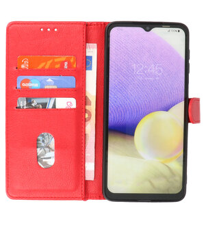 Motorola Moto Edge 2021 Hoesje - Book Case Telefoonhoesje - Kaarthouder Portemonnee Hoesje - Wallet Case - Rood