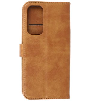 Motorola Moto Edge 2021 Hoesje - Book Case Telefoonhoesje - Kaarthouder Portemonnee Hoesje - Wallet Case - Bruin