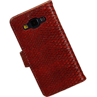 BC Slang Rood Samsung Galaxy A5 2015 Bookcase Cover Hoesje 