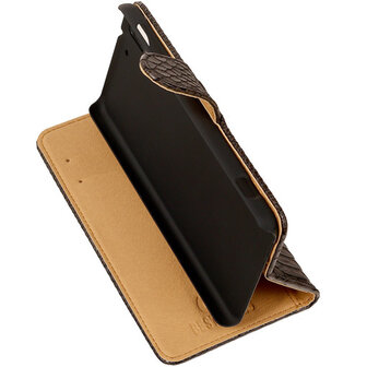 BC Slang Zwart Hoesje voor HTC Desire Eye Stand Bookcase Cover