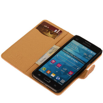 BC " Slang " Pink Hoesje voor Samsung Galaxy Grand Prime Bookcase Cover