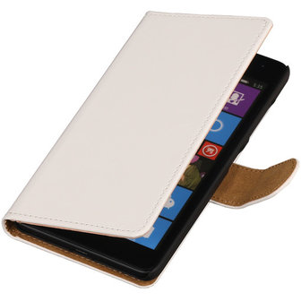 Wit Microsoft Lumia 535 Book/Wallet Case/Cover