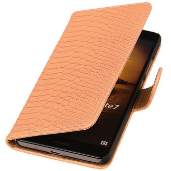 "Slang" Pink Microsoft Lumia 535 Bookcase Wallet Cover Hoesje 