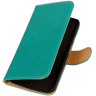 PU Leder Groen Hoesje voor HTC Desire Eye Book/Wallet Case/Cover