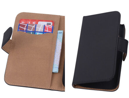 Zwart Hoesje voor Apple iPhone 6 Plus s Book/Wallet Case/Cover