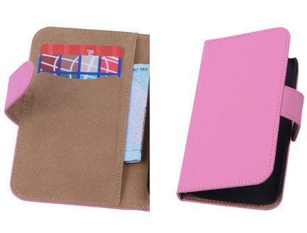 Roze Hoesje voor Samsung Galaxy S4 Mini s Book/Wallet Case/Cover