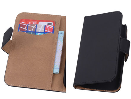 Zwart Samsung Galaxy Note 4 Hoesjes Book/Wallet Case/Cover