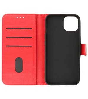 iPhone 13 Mini Hoesje - Book Case Telefoonhoesje - Kaarthouder Portemonnee Hoesje - Wallet Case - Rood