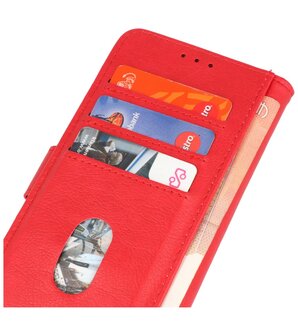 iPhone 13 Mini Hoesje - Book Case Telefoonhoesje - Kaarthouder Portemonnee Hoesje - Wallet Case - Rood