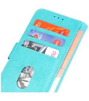 iPhone 13 Pro Hoesje - Book Case Telefoonhoesje - Kaarthouder Portemonnee Hoesje - Wallet Case - Groen