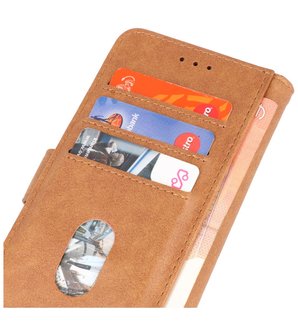 iPhone 13 Pro Max Hoesje - Book Case Telefoonhoesje - Kaarthouder Portemonnee Hoesje - Wallet Case - Bruin