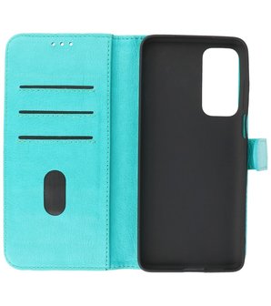 Motorola Moto Edge 20 Hoesje - Book Case Telefoonhoesje - Kaarthouder Portemonnee Hoesje - Wallet Case - Groen