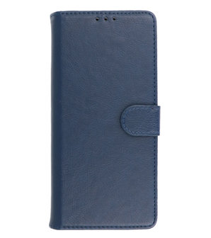 Samsung Galaxy A02s / A03s Hoesje Book Case Telefoonhoesje Kaarthouder Portemonnee Hoesje - Navy