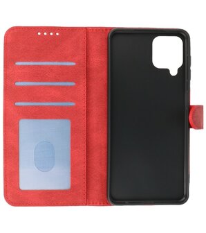 Samsung Galaxy A22 4G Hoesje Portemonnee Book Case - Rood