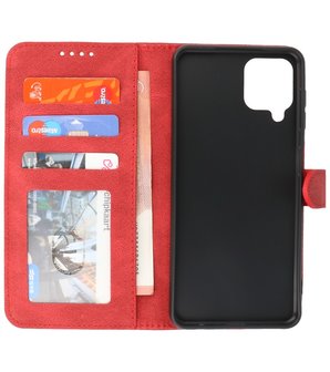 Samsung Galaxy A22 4G Hoesje Portemonnee Book Case - Rood