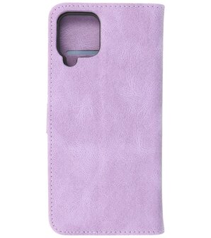 Samsung Galaxy A22 4G Hoesje Portemonnee Book Case - Paars