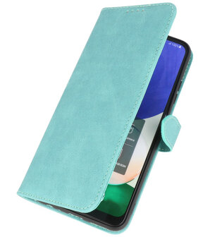 Samsung Galaxy A22 4G Hoesje Portemonnee Book Case - Turquoise