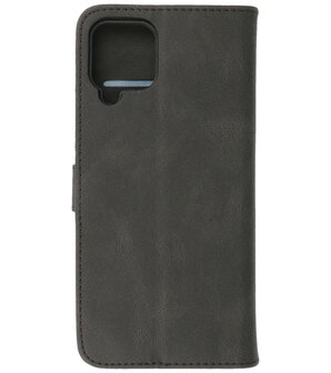 Samsung Galaxy A12 Hoesje Portemonnee Book Case - Zwart