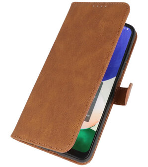 Samsung Galaxy A12 Hoesje Portemonnee Book Case - Bruin
