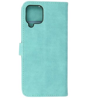 Samsung Galaxy A12 Hoesje Portemonnee Book Case - Turquoise